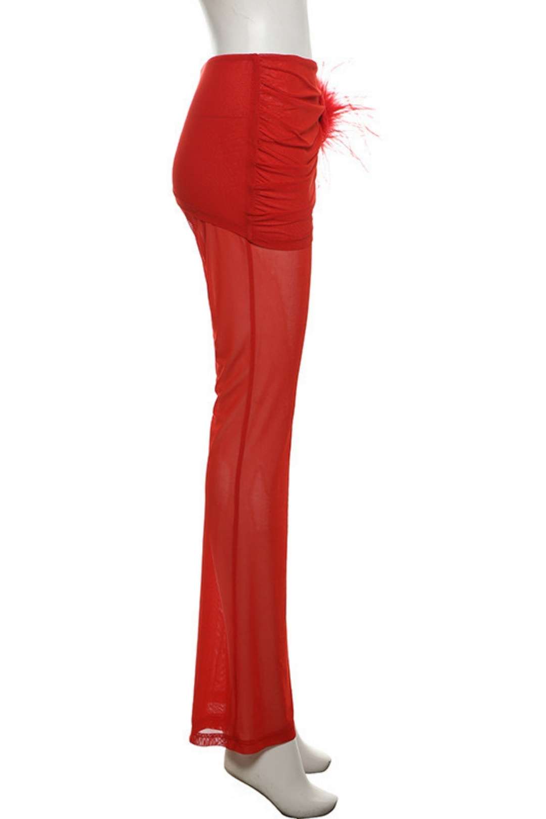 See-through Sleeveless Pullover Jumpsuit Suit