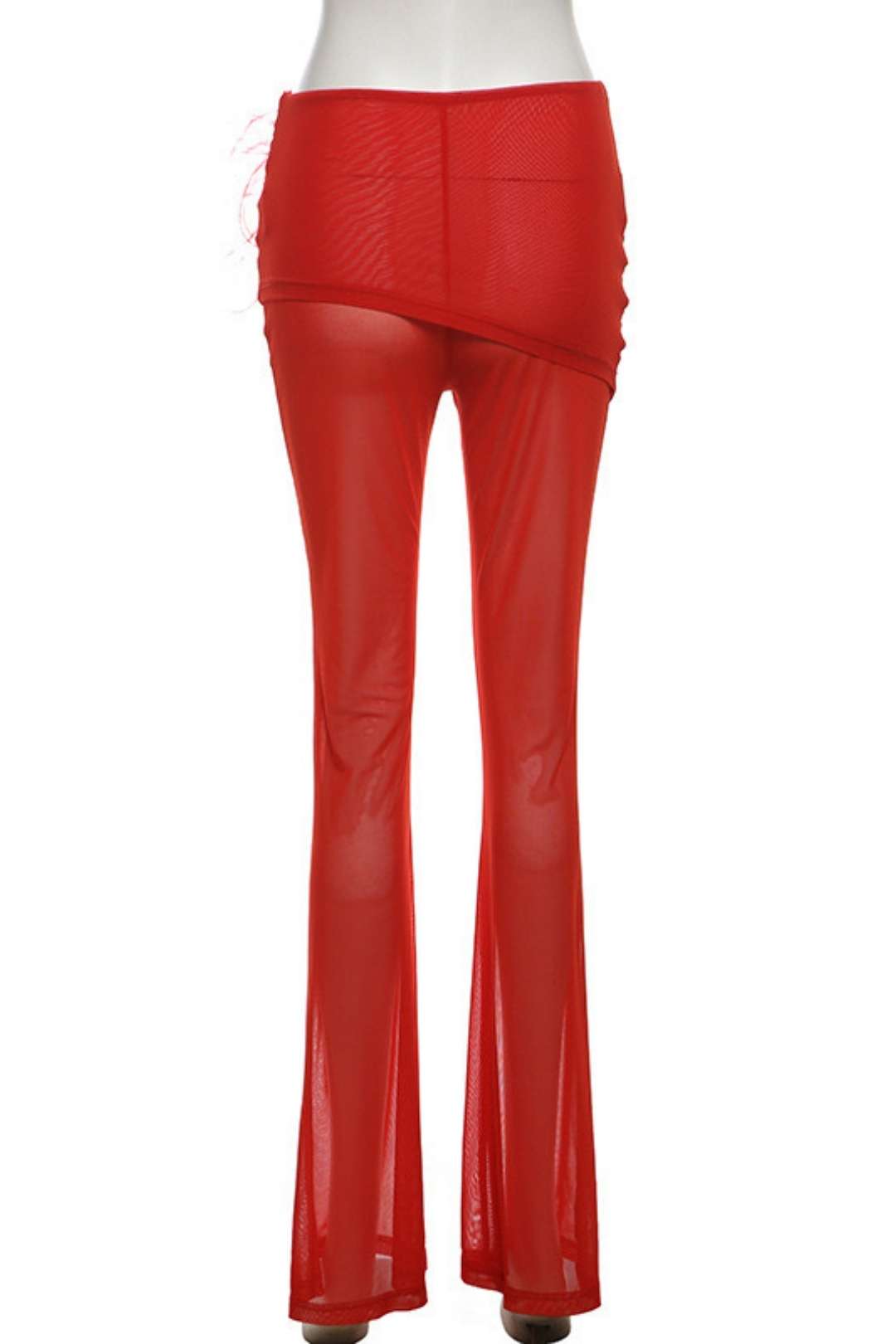 See-through Sleeveless Pullover Jumpsuit Suit