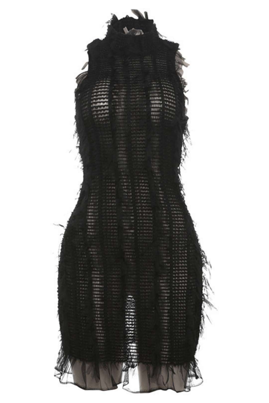 Sexy Hot Girl Hollow See-through Sleeveless Pullover Dress