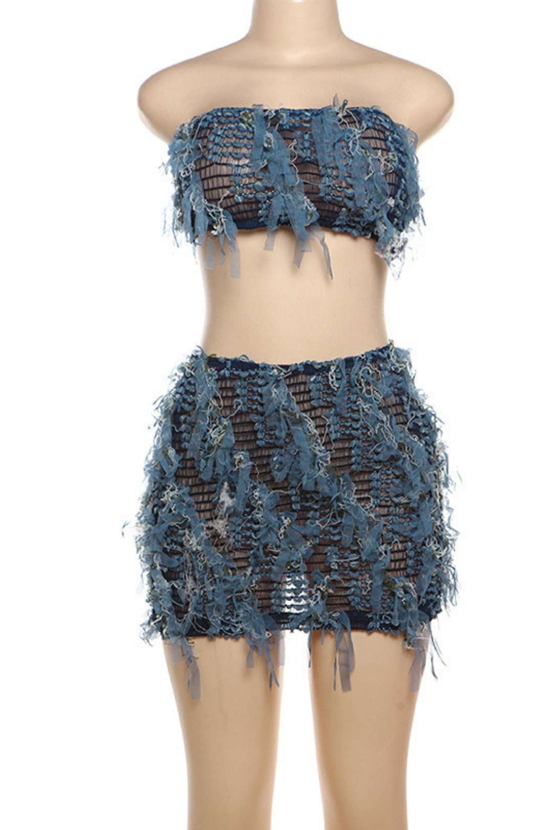 Sleeveless Bust-covered Backless High-waist Hip-covered Slim Skirt Suit