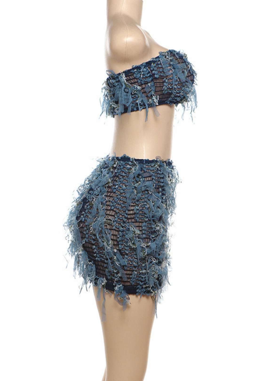 Sleeveless Bust-covered Backless High-waist Hip-covered Slim Skirt Suit