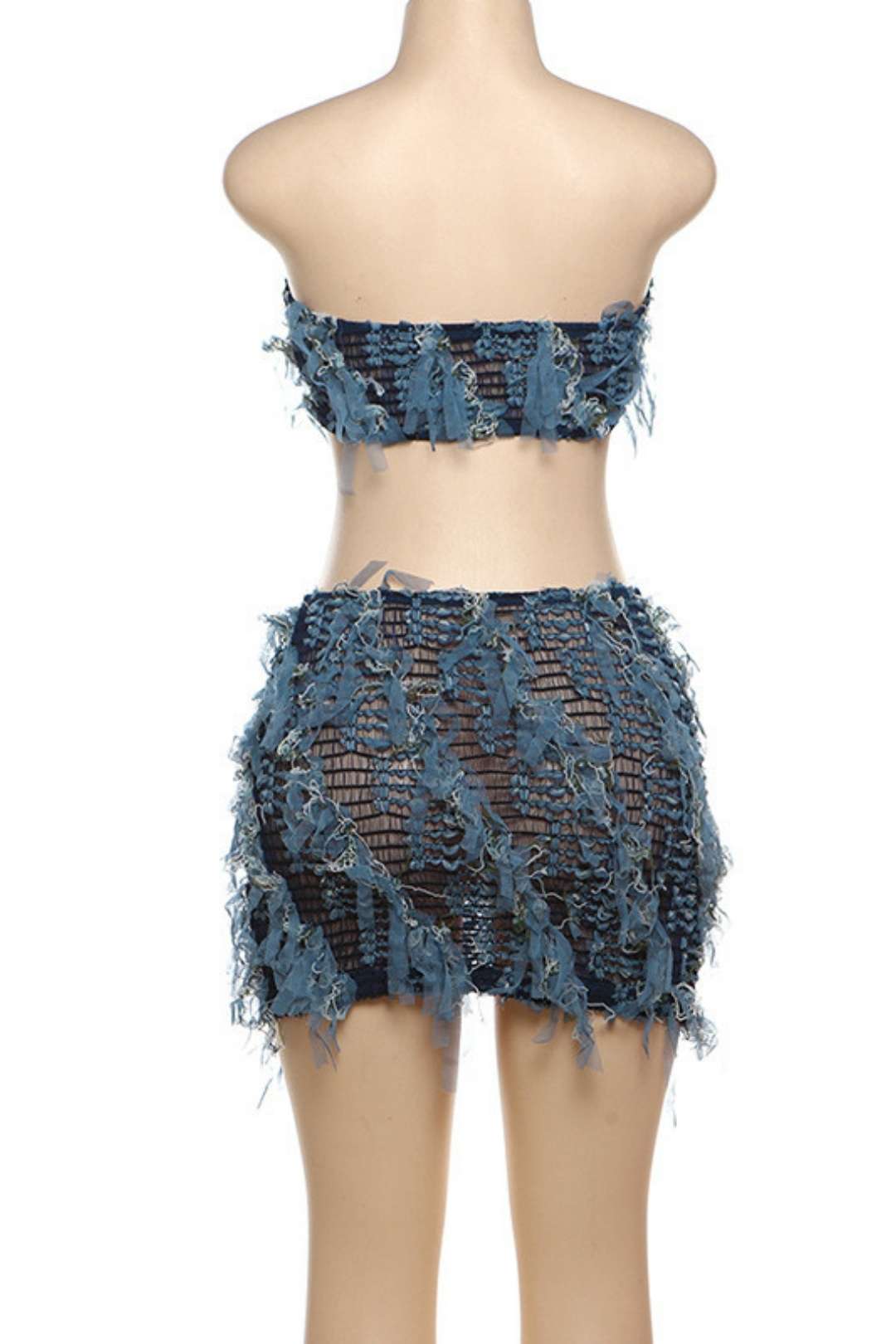 Sleeveless Bust-covered Backless High-waist Hip-covered Slim Skirt Suit