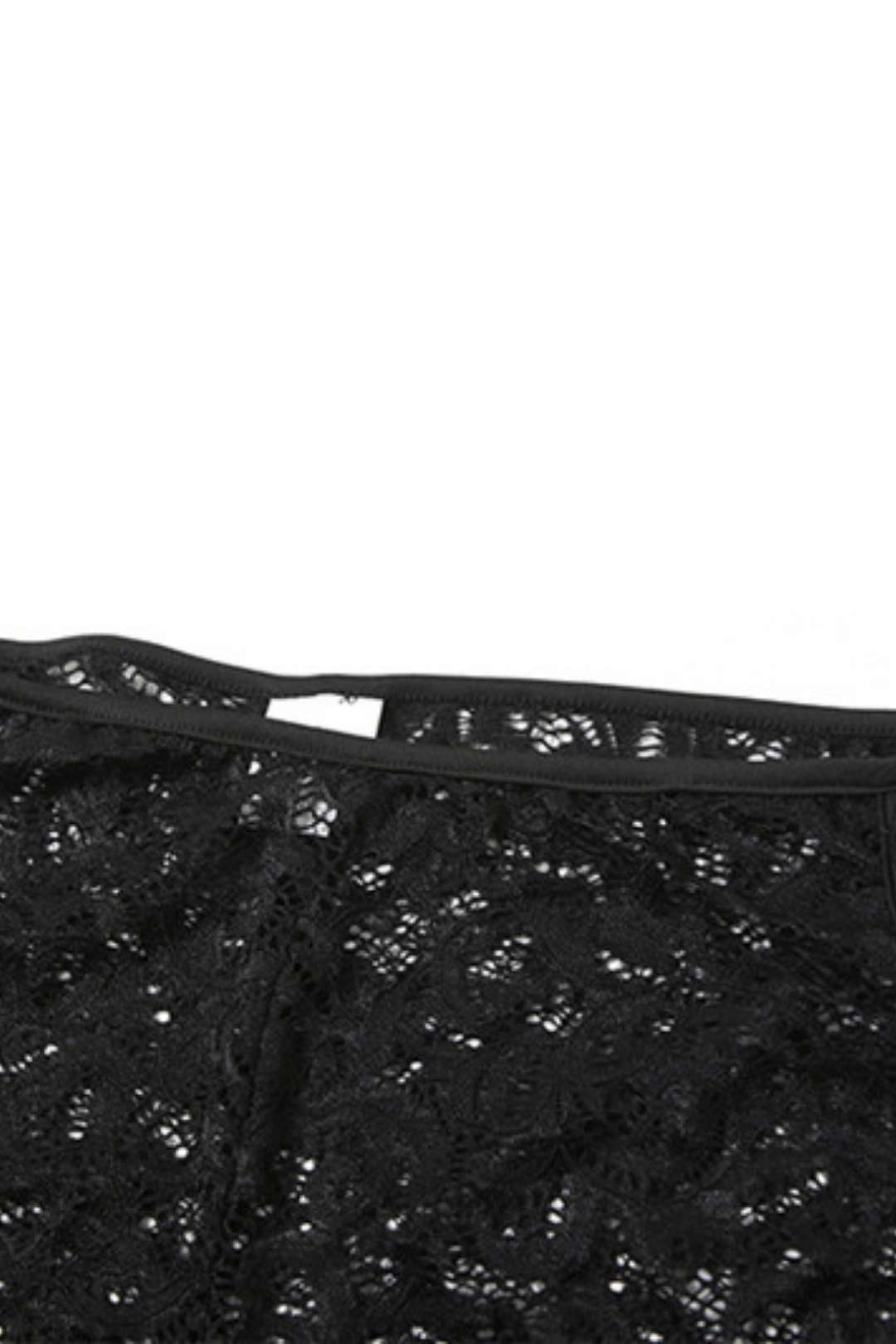 Slim Fit Navel Strap Lace Hollow See-through Pants Suit