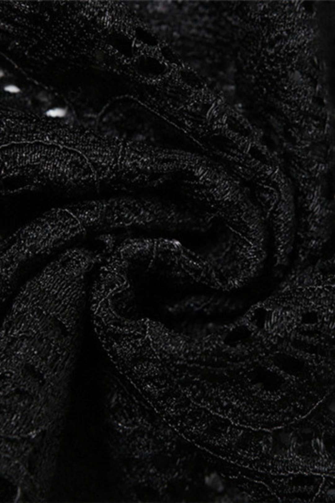 Slim Fit Navel Strap Lace Hollow See-through Pants Suit