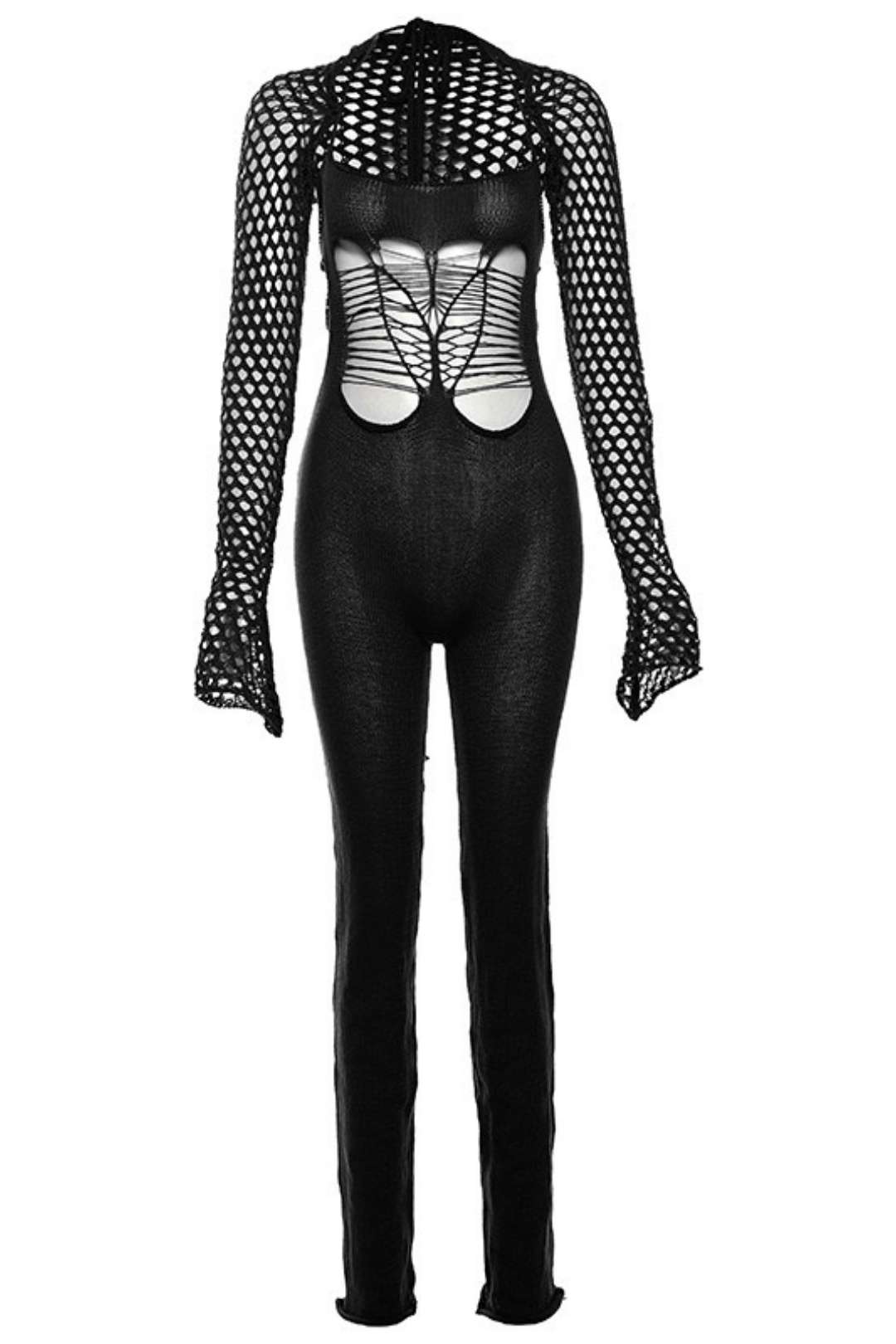 High Waist Tight Backless Jumpsuit