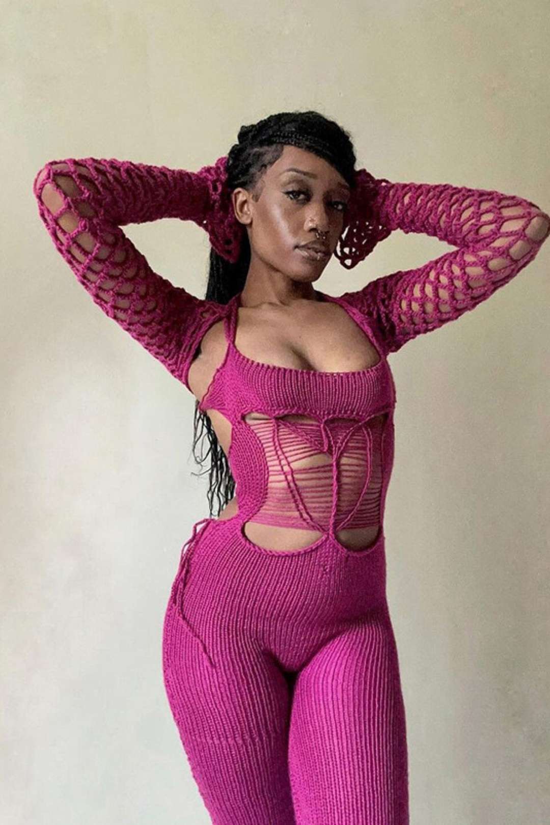 High Waist Tight Backless Jumpsuit