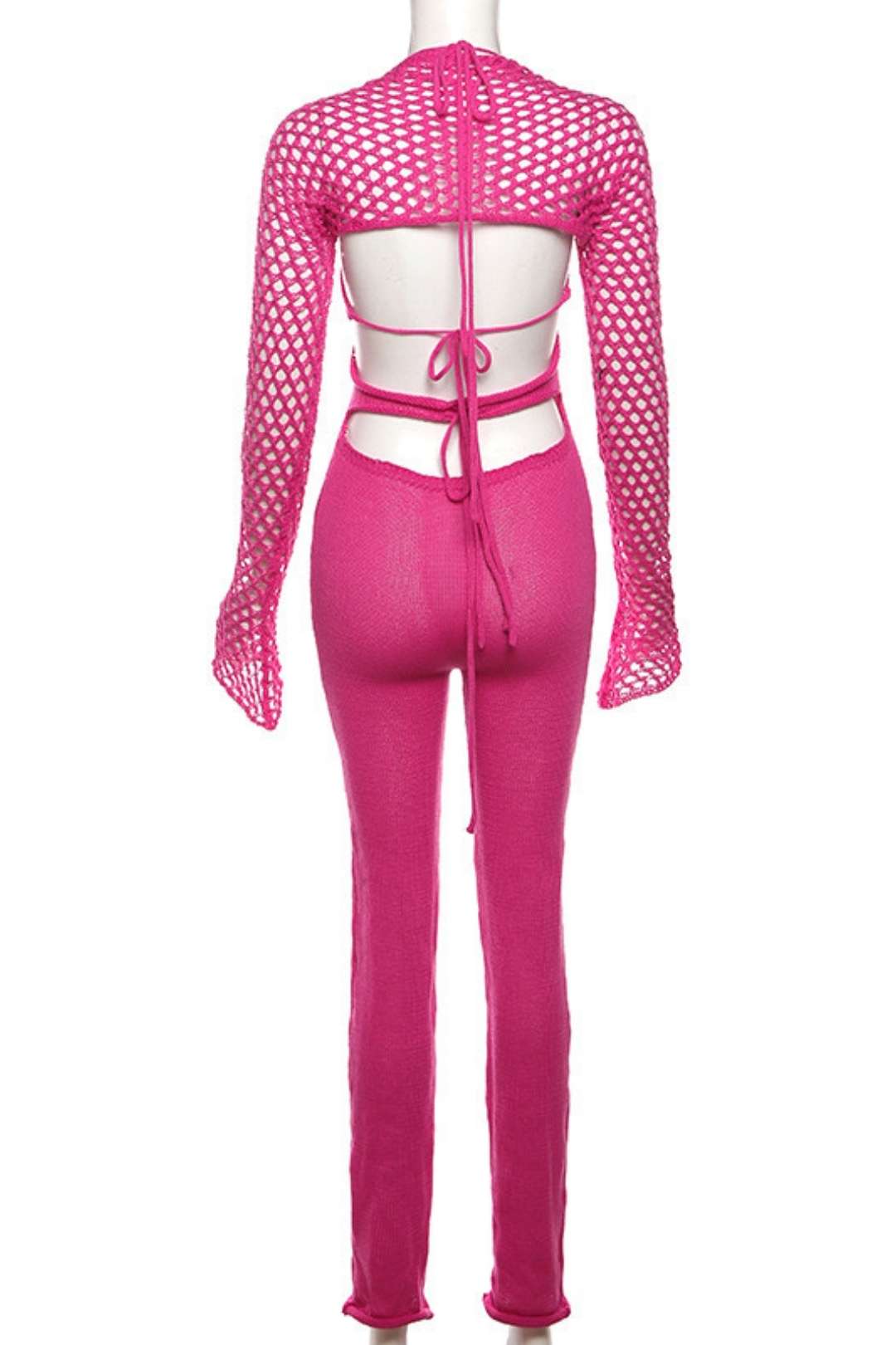 High Waist Tight Backless Jumpsuit