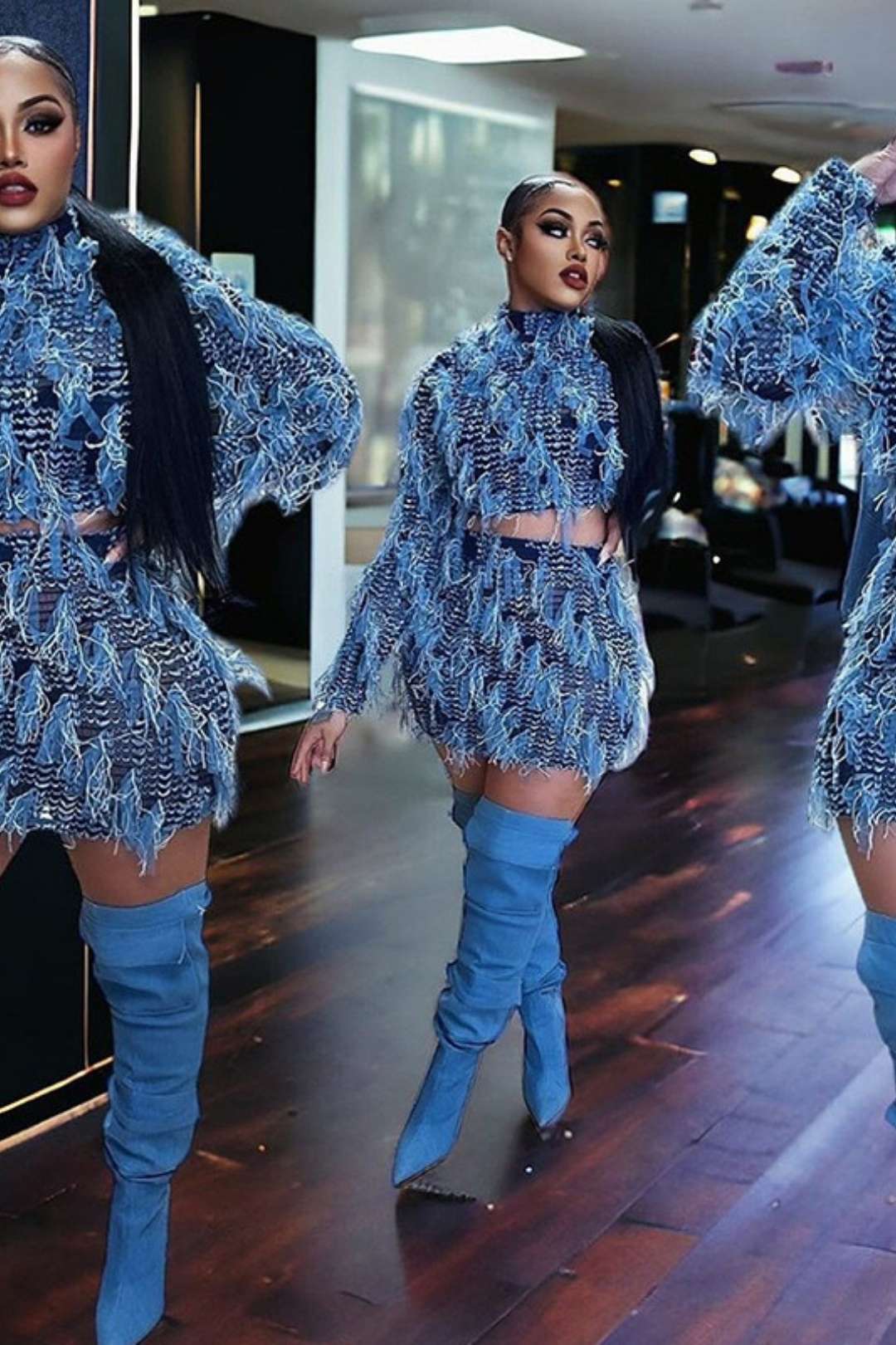 Sexy Slim-fitting High-waist Skirt Suit