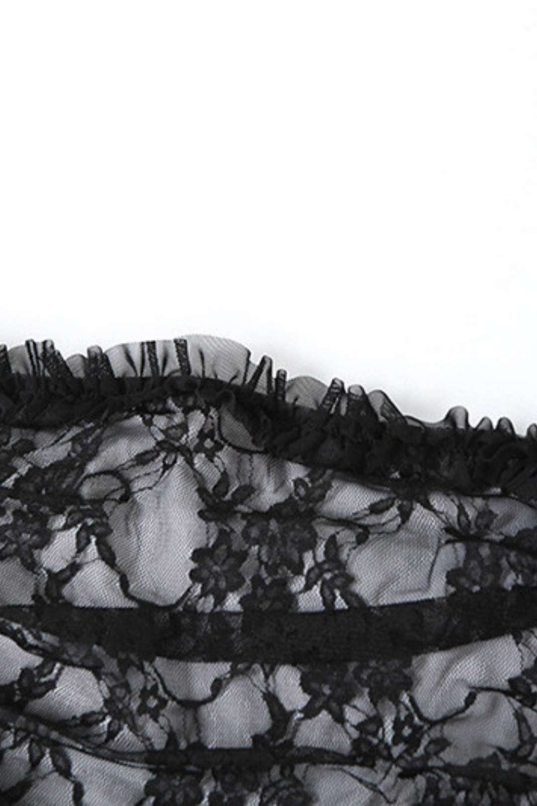 Crochet Sleeveless Bustier And Backless See-through Slit Fringe Dress