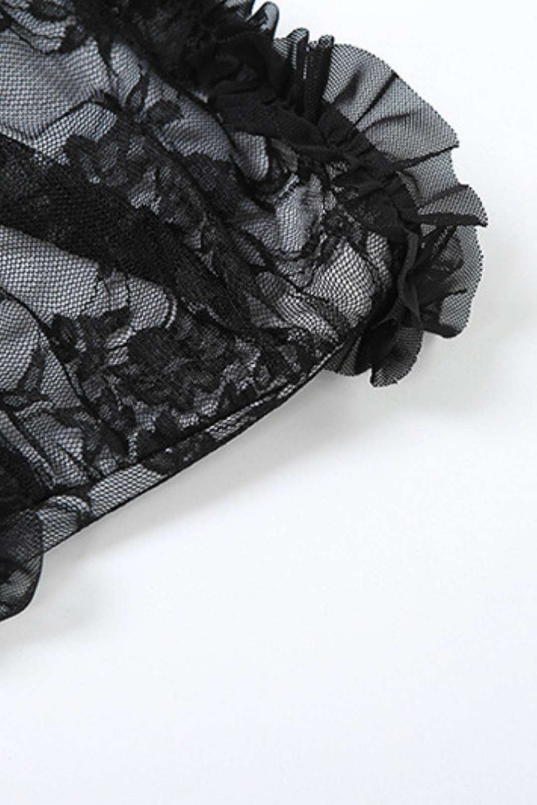 Crochet Sleeveless Bustier And Backless See-through Slit Fringe Dress