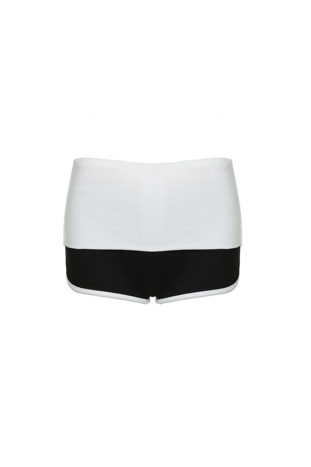 Contrasting Peach Butt-lifting Elastic Sports Casual Short