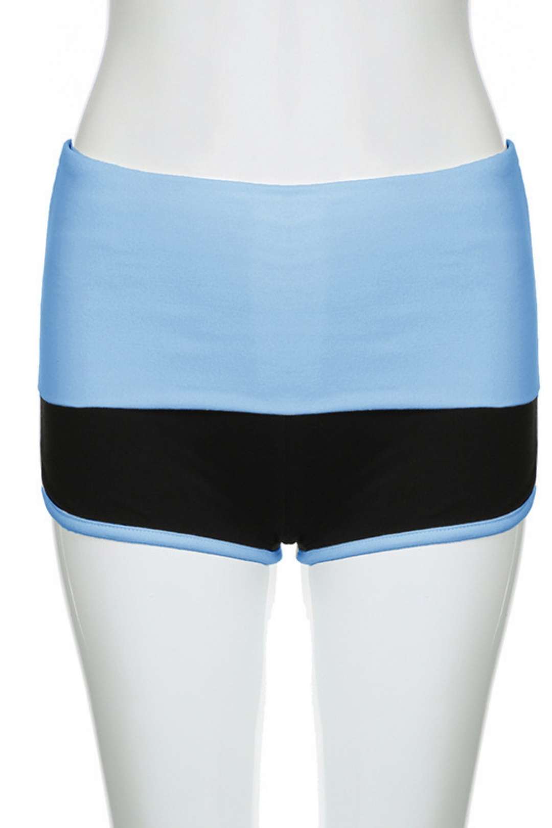 Contrasting Peach Butt-lifting Elastic Sports Casual Short