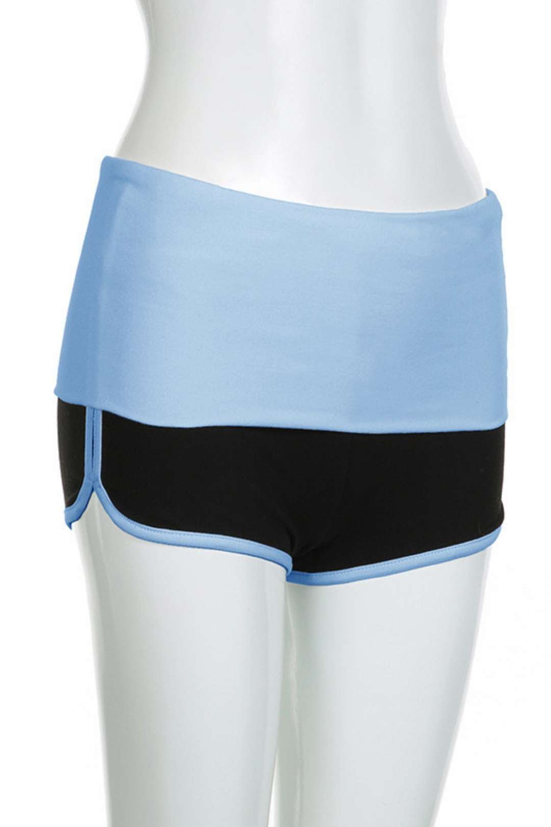 Contrasting Peach Butt-lifting Elastic Sports Casual Short
