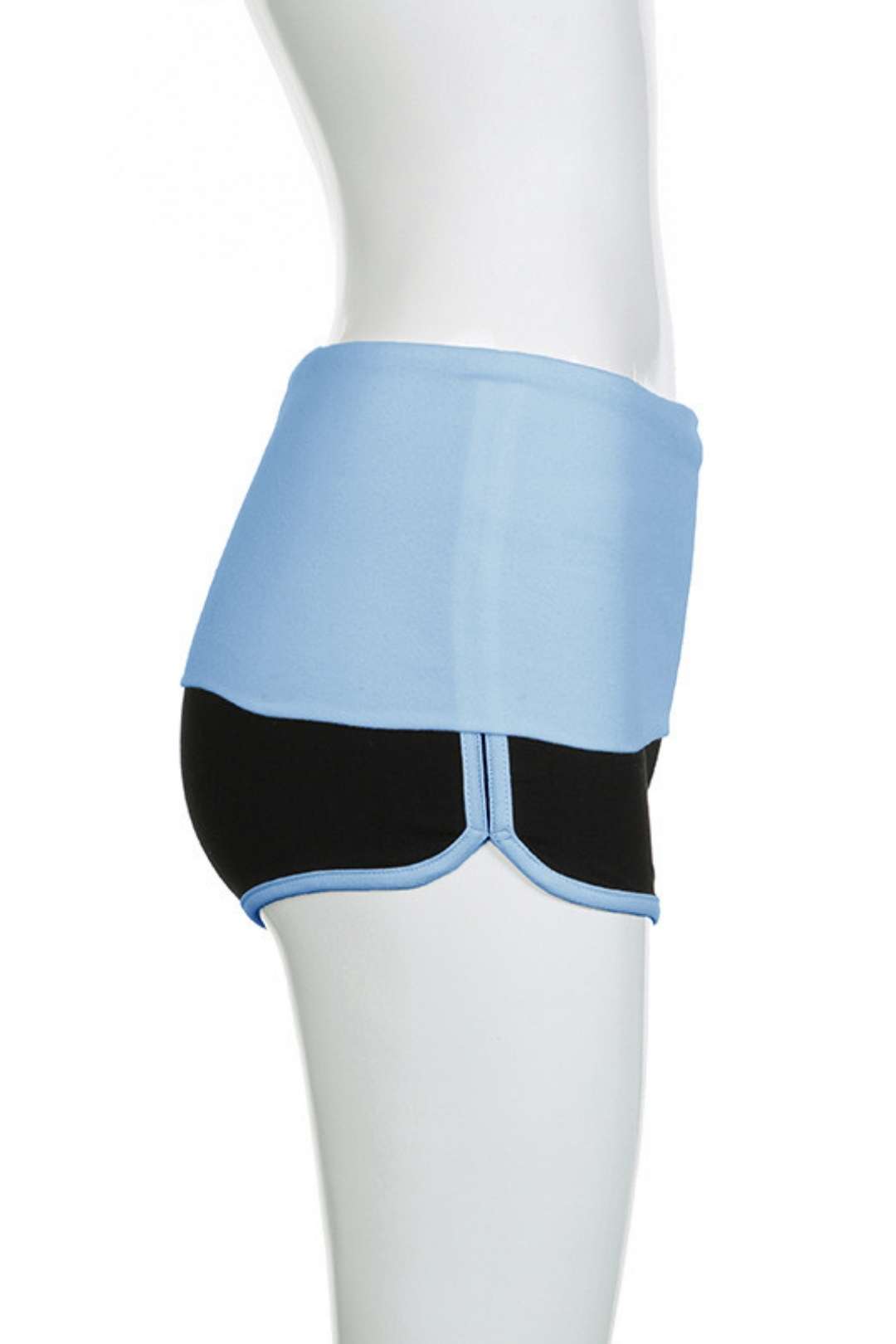 Contrasting Peach Butt-lifting Elastic Sports Casual Short