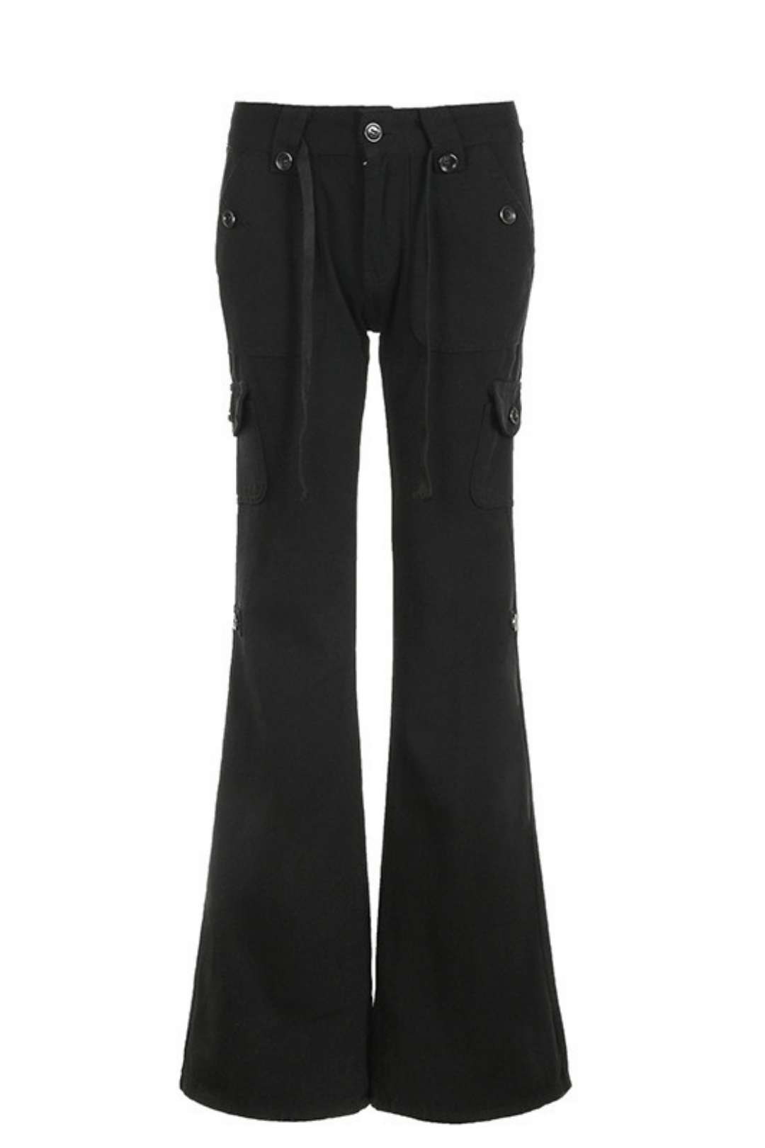 Mid-waist Lace-up Slimming Hot Girl Jeans