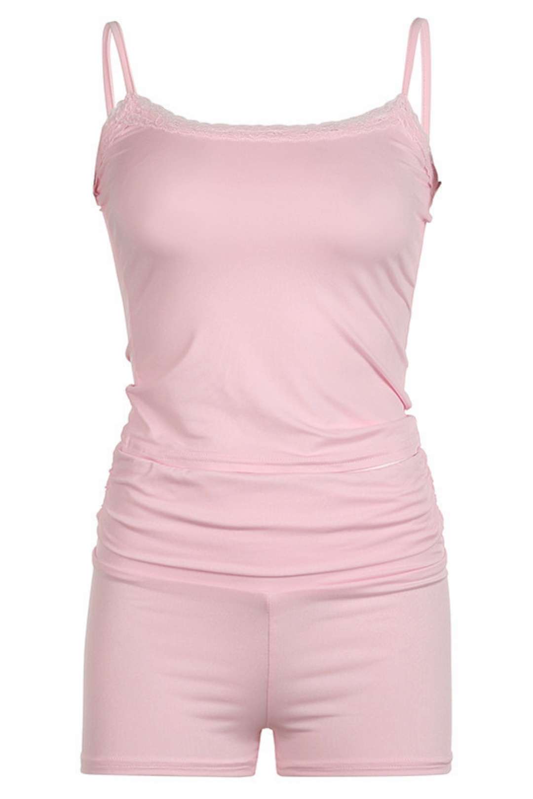 Casual Suit Sexy Busty Suspender Shorts Two-piece Set