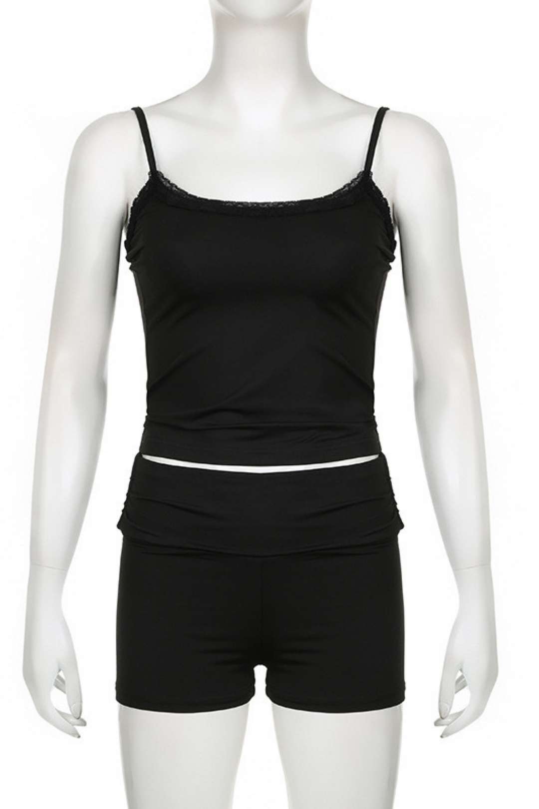 Casual Suit Sexy Busty Suspender Shorts Two-piece Set