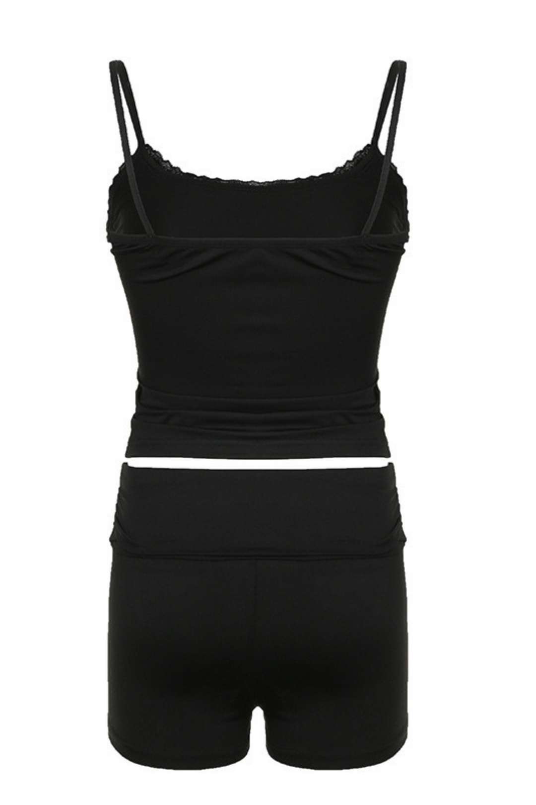 Casual Suit Sexy Busty Suspender Shorts Two-piece Set