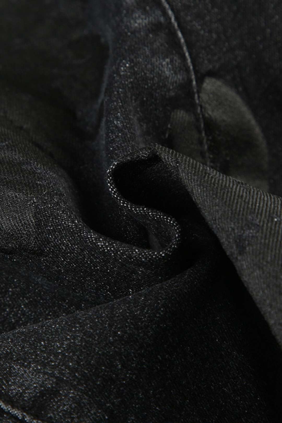 Low-waist Embroidered Flower Distressed White Bell-bottoms Floor-length Slim Jeans