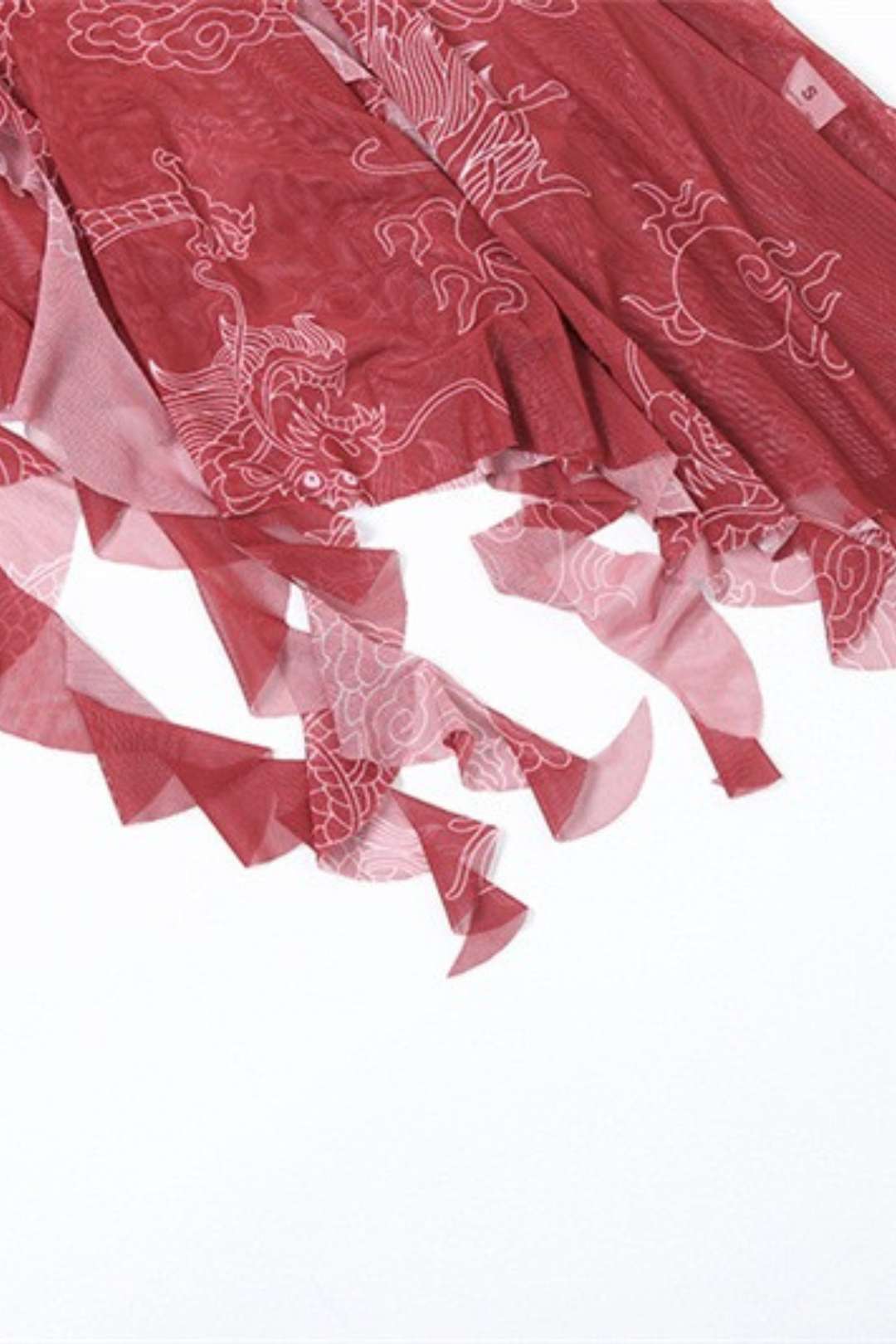 Chinese Style Irregular Strap Tube ToP Dress