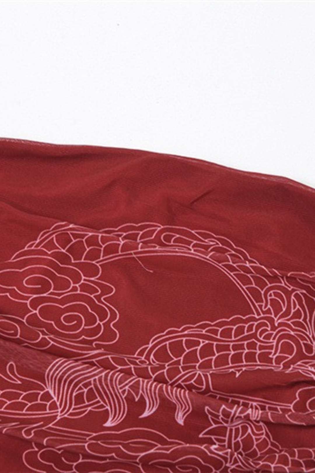 Chinese Style Irregular Strap Tube ToP Dress