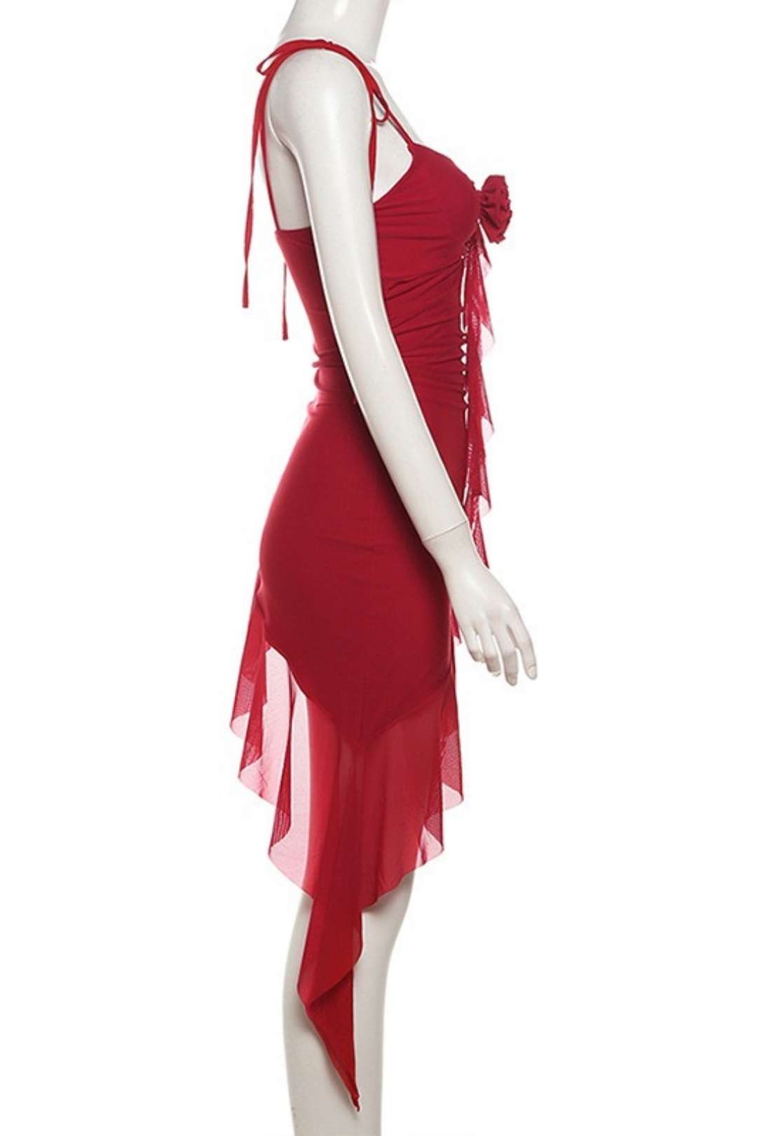 High Waist Fashion Suspender Sexy Backless Dress