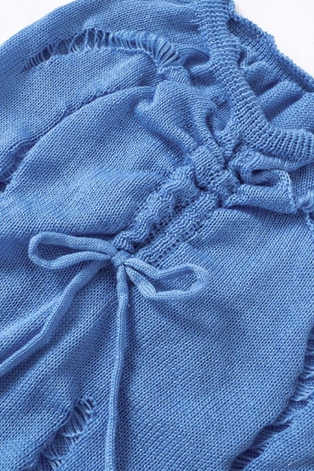 Sexy Hollow Lace Halter Top Drawstring Long Skirt