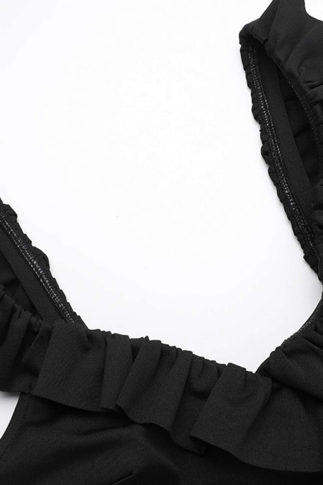 Sexy Suspender Ruffle Hottie Mini Dress