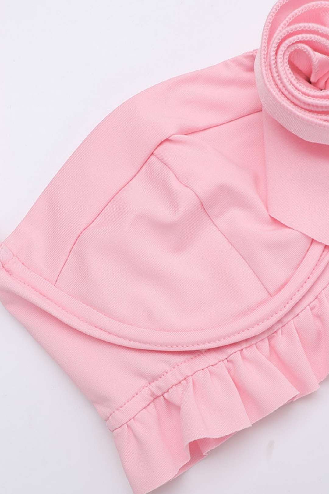 Sexy Suspender Tops Flower Skirt Suit