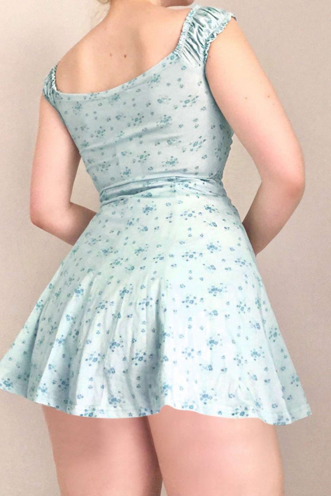 Temperament Style Floral Suspender Lace Dress