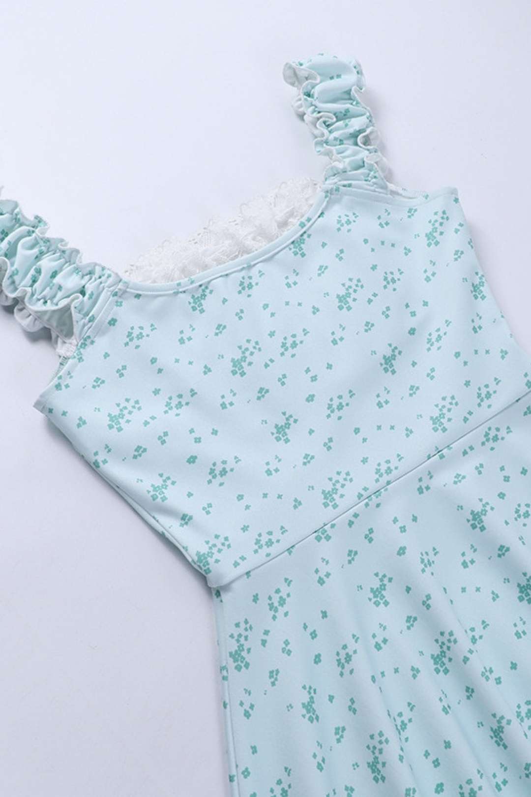 Temperament Style Floral Suspender Lace Dress