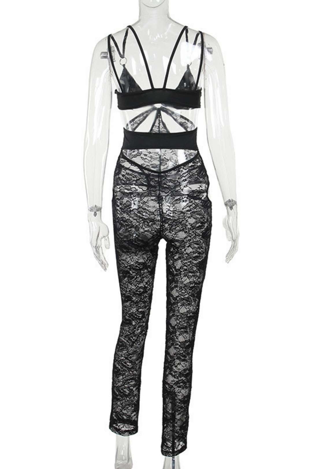 Lace See-through Slim Fit Jumpsuit
