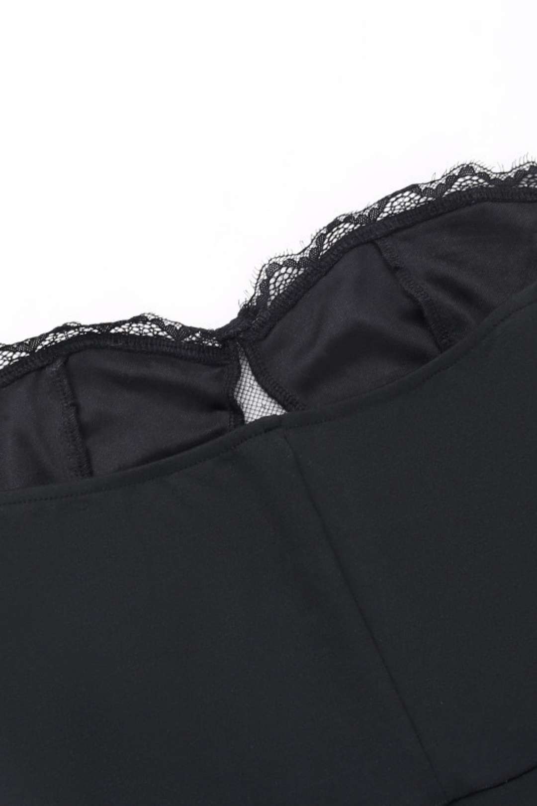 Sexy Lace Tube Top Splicing Dress