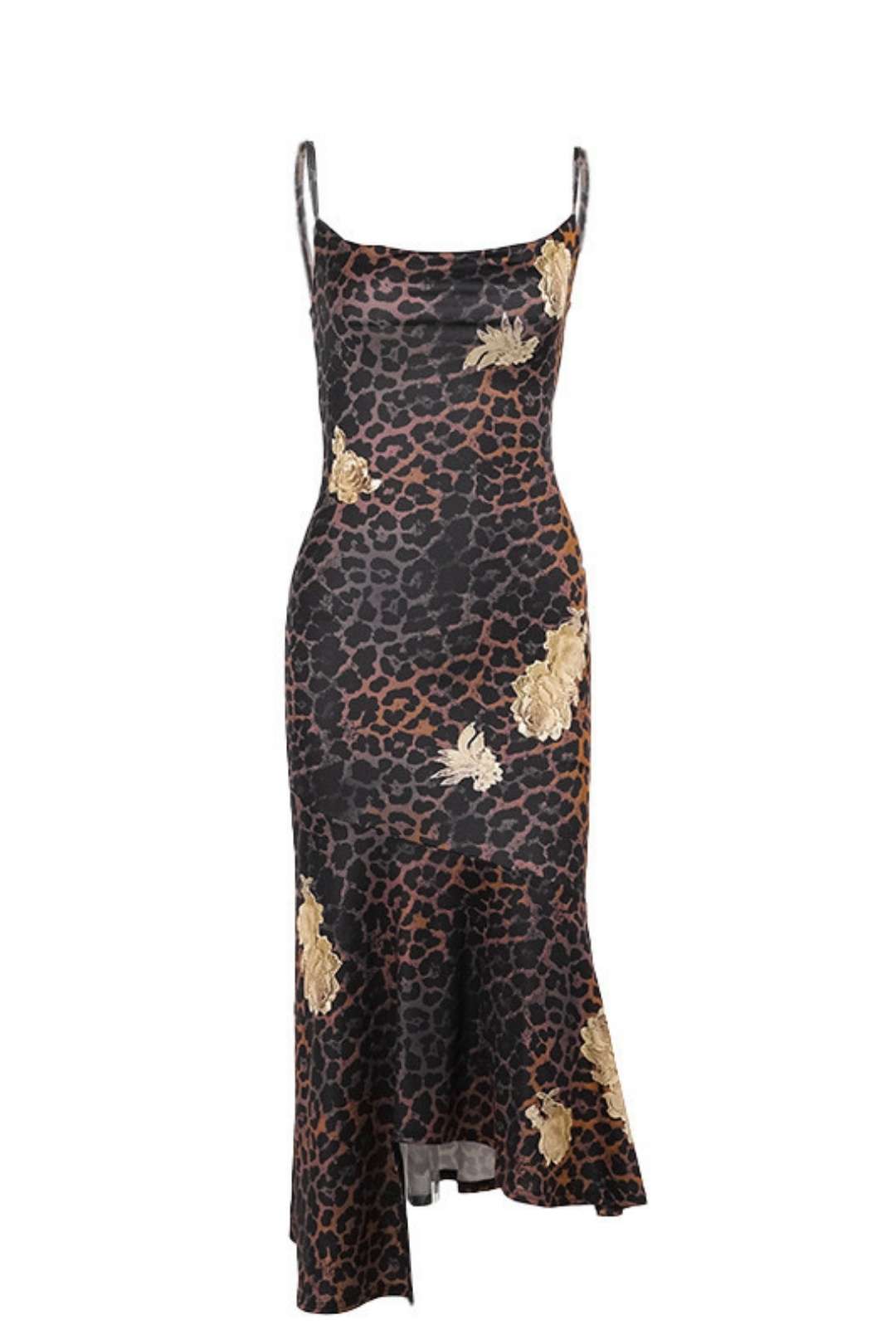 Sexy Leopard Print Suspender Dress