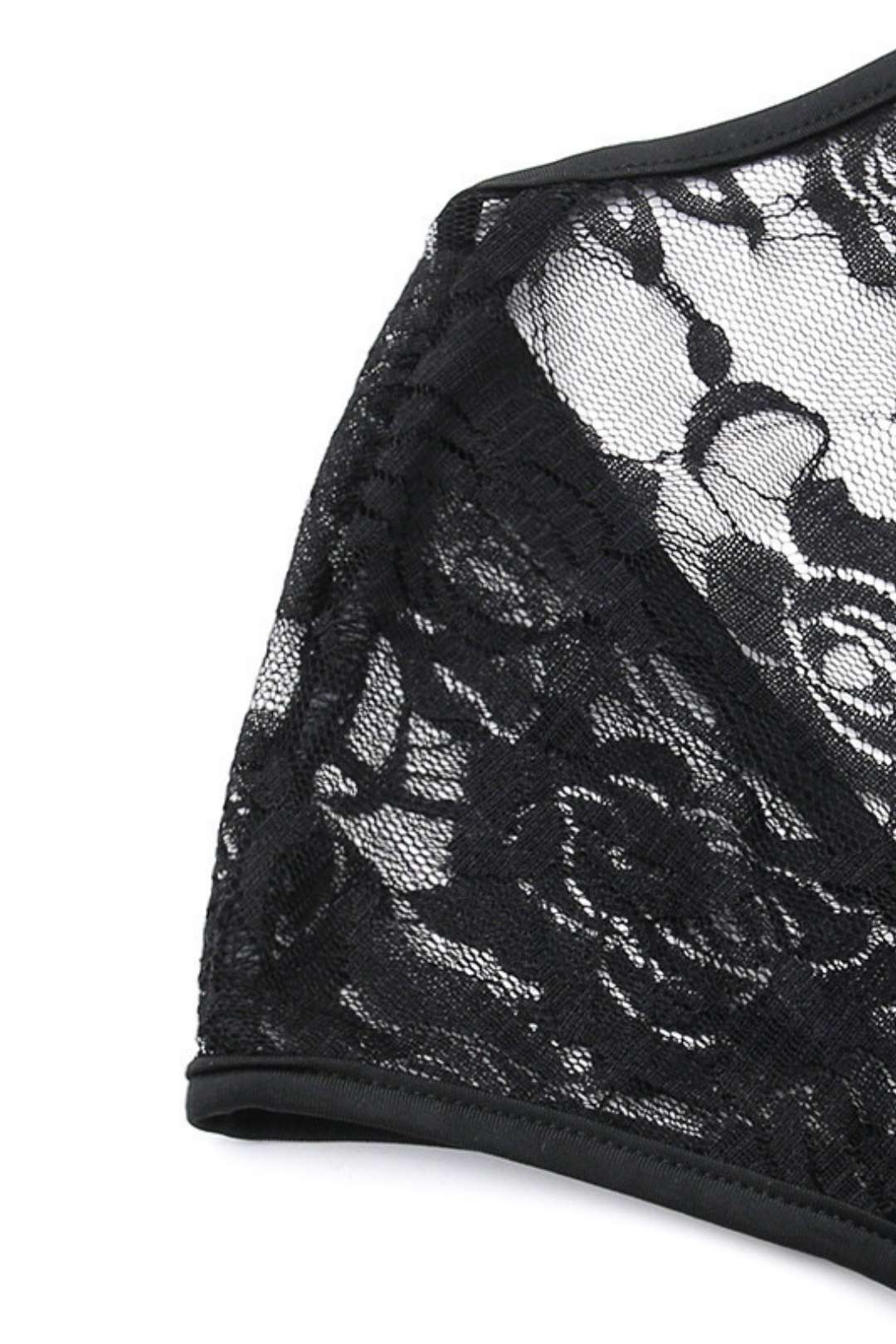 Short-sleeved Lace Hollow Jumpsuit