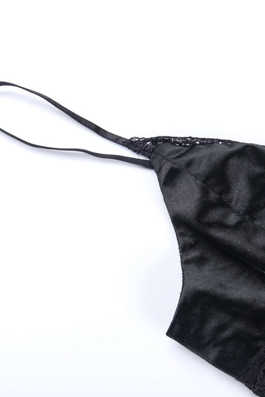 Sexy Deep V Busty Waist Hollow Suspender Dress