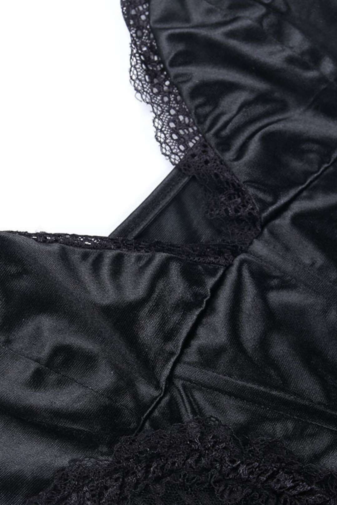 Sexy Deep V Busty Waist Hollow Suspender Dress