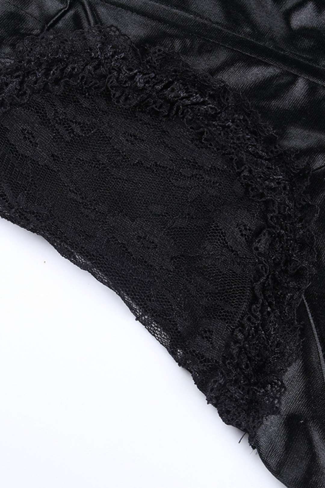 Sexy Deep V Busty Waist Hollow Suspender Dress