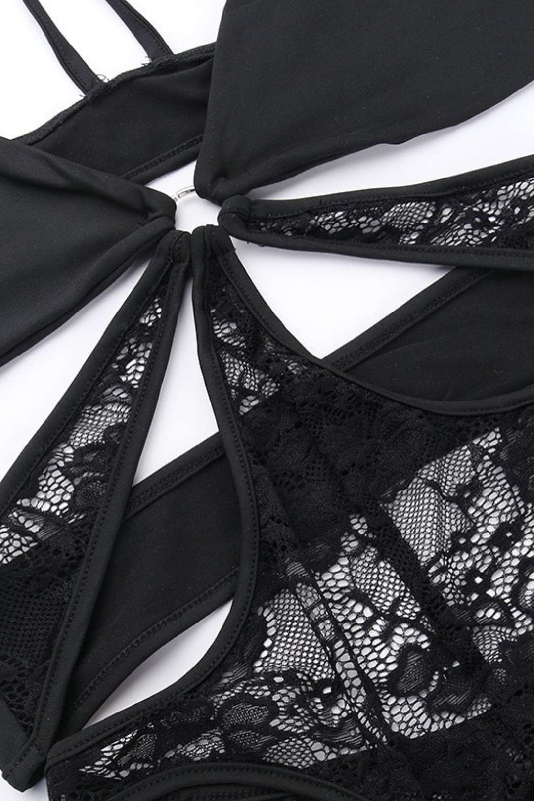 Slim Fit See Through Hollow Backless Jumpsuit