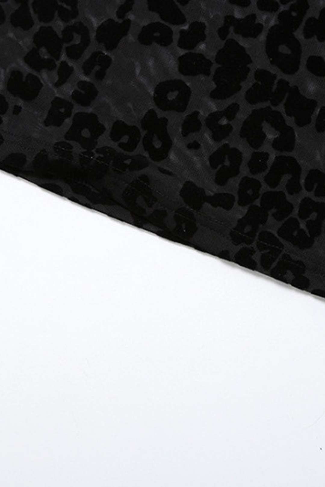 Backless See-through Mesh Leopard Print Casual Pants Jumpsuit