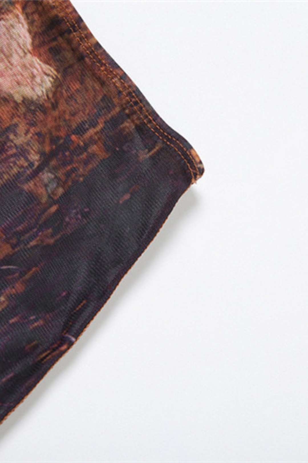 Long-sleeved Mesh Top Sexy High Waist Hip-covering Short Skirt Suit