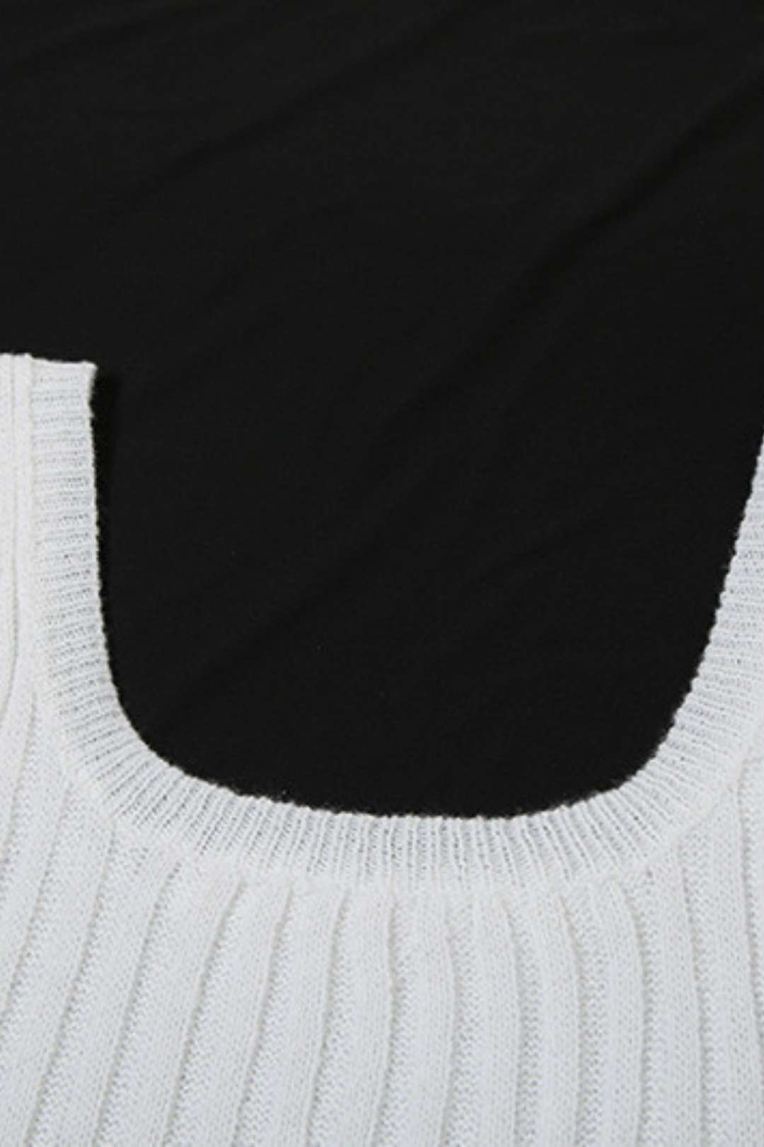 Vest Top High-waisted Slim-fit Hip-covering Knitted Suit