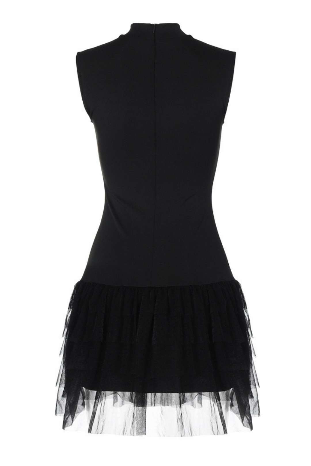 Collar Pure Desire Sleeveless Waist Slimming Solid Color