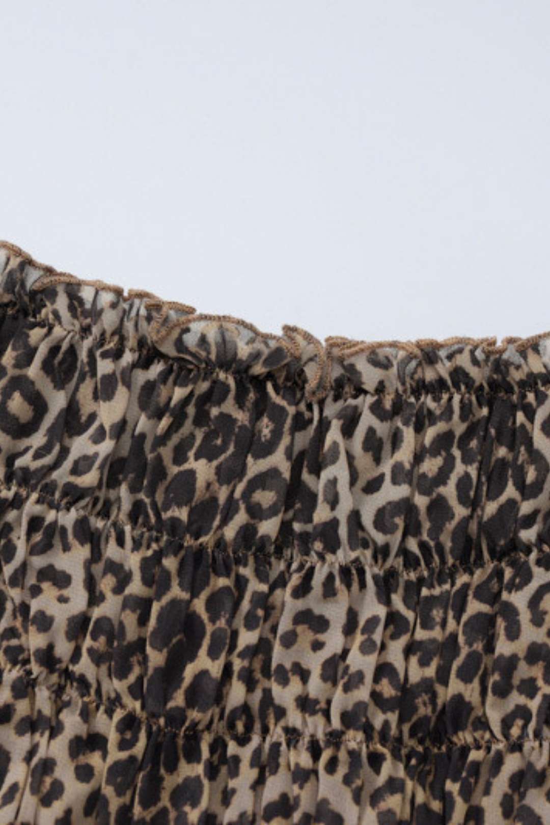 Leopard Print Lace Halter Top Hot Girl Cake Skirt Shorts Suit