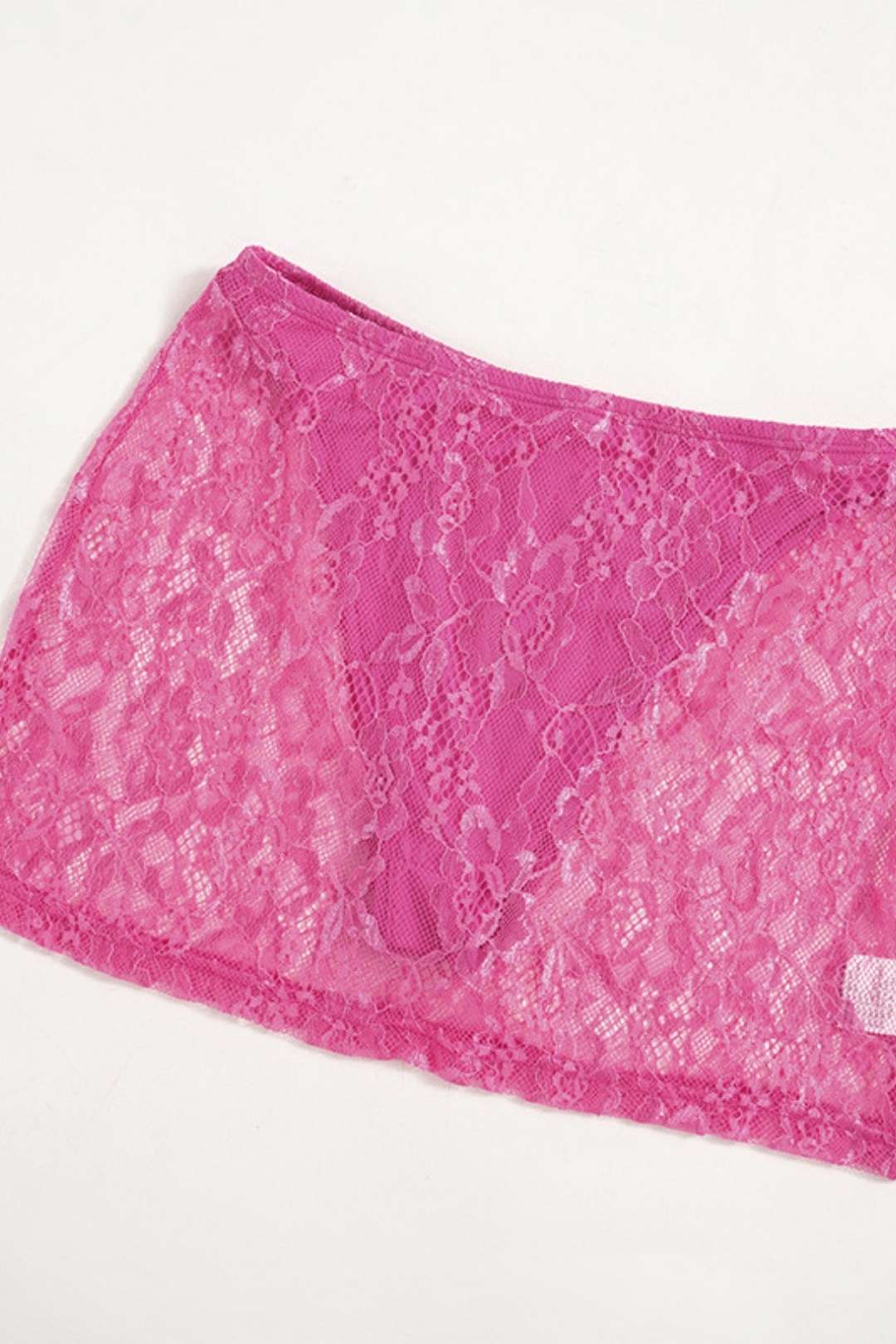 Halter Neck Hollow Top Elastic Pants Skirt Lace Two-piece Suit