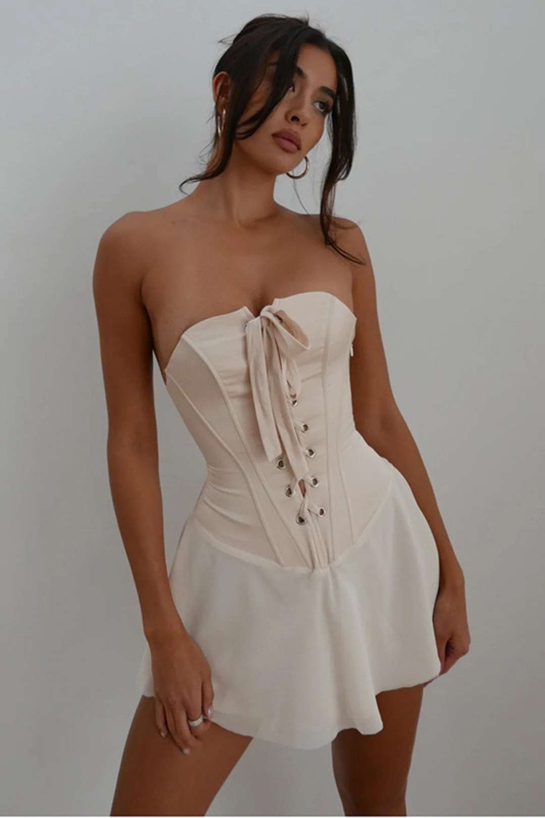 Sexy One-line Strapless Backless Dress