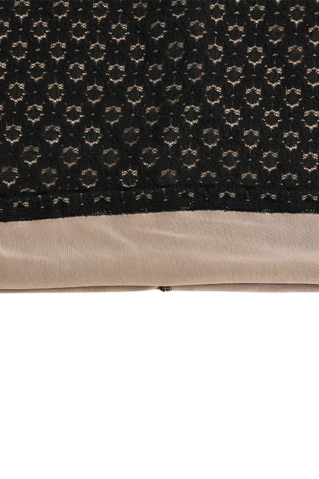 Backless Tight Lace One-line Collar Polka Dot Dress