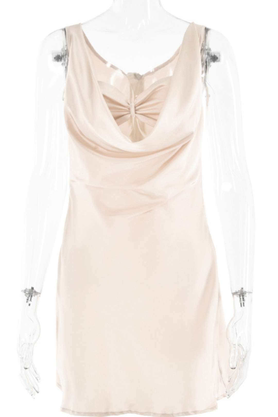 Sexy Backless Collar Suspender Dress