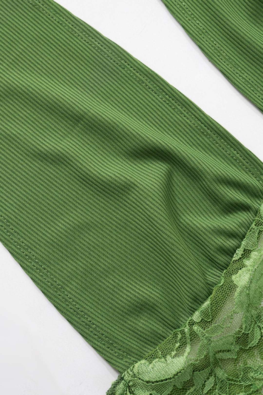 Neck Lace Crop Top Ultra Short Tights Suit