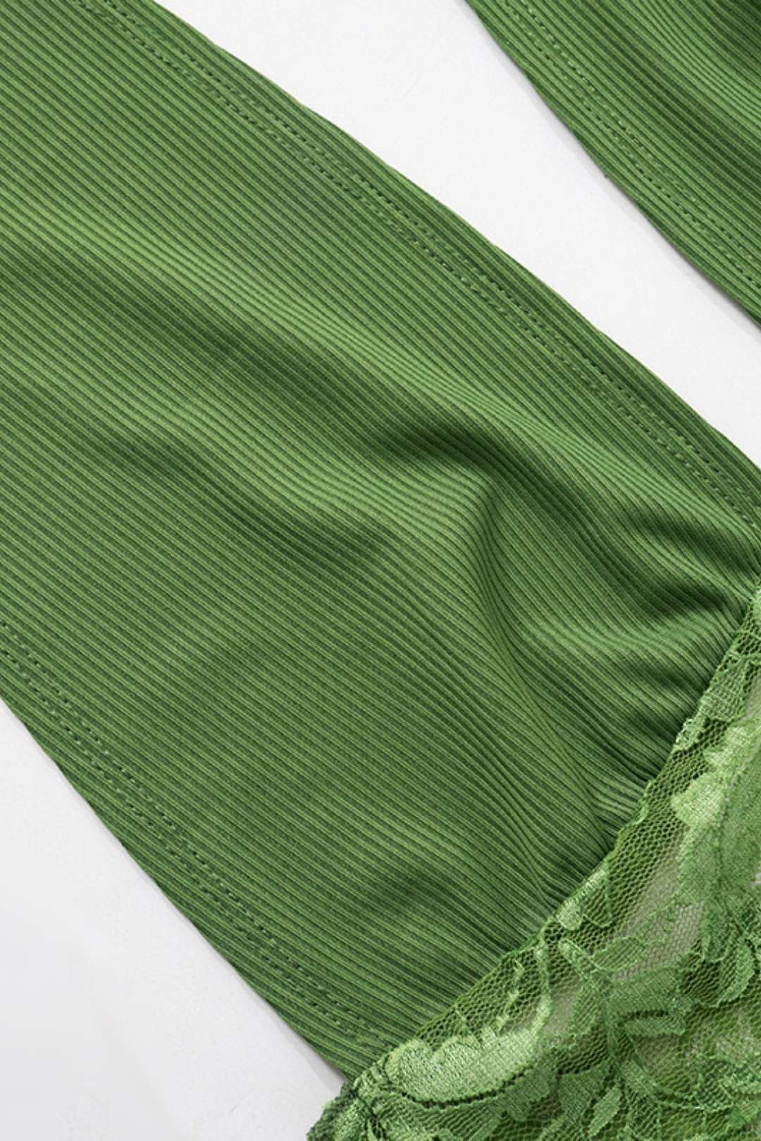 Neck Lace Crop Top Ultra Short Tights Suit